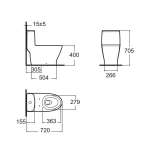 TF-2033SC-WT-0 สุขภัณฑ์ชิ้นเดียว ใช้น้ำ 3/4.5 ลิตร พร้อมฝารองนั่ง Soft Close รุ่น Loven new collection*คลิกดูรายละเอียดเพิ่มเติมนะคะ