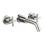 HFVSB-2122D8 ก๊อกคู่ผสมอ่างล้างหน้า แบบฝังผนัง รุ่น Smooth 0