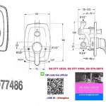 A 2303 977 486 Mixer Exposed Shower Imported ก๊อกผสมฝังกำแพง น้ำร้อน-เย็น หน้าเพชร รุ่นนำเข้า*คลิกดูรายละเอียดเพิ่มเติมนะคะ