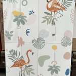 WT PLAYFULL FLAMINGO (HYG) 25x40cm COTTO*คลิกดูรายละเอียดเพิ่มเติมนะคะ 0