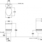 คลิกเลย COTTO สุขภัณฑ์สองชิ้น รุ่น SELLA ใช้น้ำ 3/4.5 ลิตร ระบบชำระล้าง Wash Down 