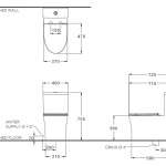 คลิกเลย COTTO สุขภัณฑ์ชิ้นเดียว รุ่น VISTA ใช้น้ำ 3/4.8 ลิตร ระบบชำระล้าง Siphon Jet