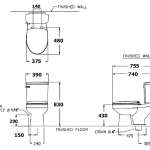 คลิกเลย COTTO สุขภัณฑ์สองชิ้น รุ่น SYDNEY 45 ใช้น้ำ 6 ลิตร ระบบชำระล้าง Siphon Jet