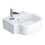 คลิกเลย COTTO อ่างล้างหน้าแบบแขวนผนัง รุ่น SPACE SOLUTION CORNER  0