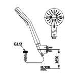 คลิกเลย COTTO ชุดฝักบัวสายอ่อน 3 ฟังก์ชั่น