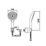 คลิกเลย COTTO ชุดฝักบัวสายอ่อน 3 ฟังก์ชั่น