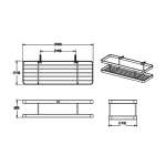 คลิกเลย COTTO ชั้นวางอเนกประสงค์ สีดำ