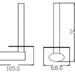 คลิกเลย COTTO ที่ใส่กระดาษชำระแนวตั้ง รุ่น CURVE