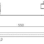 คลิกเลย COTTO ราวแขวนผ้าสเตนเลส 55 ซม.รุ่น SHEET