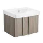 คลิกเลย COTTO ตู้เก็บของใต้อ่างล้างหน้าแบบแขวผนัง สี FUMUS GRAY OAK (สำหรับอ่างรุ่น Viva) 0