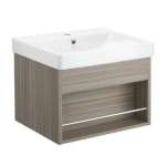 คลิกเลย COTTO ตู้เก็บของใต้อ่างล้างหน้าแบบแขวนผนัง สี FUMUS GRAY OAK (สำหรับอ่างรุ่น Viva) 0