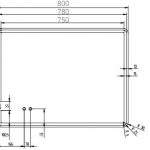 คลิกเลย COTTO กระจกเงาแบบไม่มีกรอบพร้อมไฟ LED ระบบไล่ฝ้า และ USB Charger 600 x 800 mm.