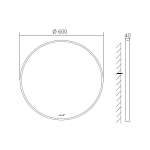คลิกเลย COTTO กระจกเงากรอบโลหะสีดำ ขนาด 600 x 600 mm. รุ่น MODERNI