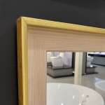 คลิกเลย COTTO กระจกเงากรอบ PS ลายไม้ ขนาด 580 x 780 mm. สี Gold Pine รุ่น SILVANA