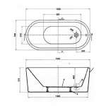 คลิกเลย COTTO อ่างอาบน้ำแบบลอยตัว รุ่น OLIX
