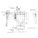 TCF23410ATH ฝารองนั่ง WASHLET C2 พร้อมระบบฉีดชำระในตัว (ใช้ไฟฟ้า 220V) 