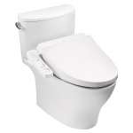 CST767UW1R โถสุขภัณฑ์สองชิ้น พร้อมฝา WASHLET ใช้น้ำ 4.8 ลิตร