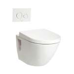 CWT762 โถสุขภัณฑ์แขวนผนัง ใช้น้ำ 4.5/3 ลิตร พร้อมฝา Soft Close 0