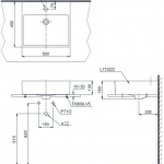 L710CD อ่างล้างหน้าวางบนเคาน์เตอร์ 