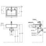 LW647CJT1W/F อ่างล้างหน้าฝังครึ่งเคาน์เตอร์ (1 รูก๊อก)