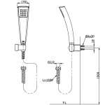 TTSH103ECFK ฝักบัวพร้อมสาย ระบบ Aerial รุ่น RUFICE