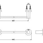 YT406S4R ราวแขวนผ้า รุ่น L Series Round