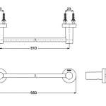 YT406S6R ราวแขวนผ้า รุ่น L Series Round