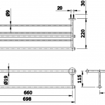 TX726AES ชั้นวางผ้า พร้อมราวแขวนผ้า รุ่น EGO II Series 