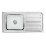 KP 100 MB,MB/C อ่างซิงค์แบบ 1 หลุม 1 ที่พัก (แบบฝังเคาน์เตอร์) รุ่น KP Series 0