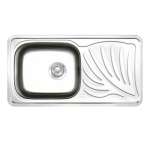 PS 1001 MB/C อ่างซิงค์แบบ 1 หลุม 1 ที่พัก (แบบฝังเคาน์เตอร์) รุ่น PS Series 0