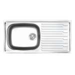 PN 100 MB,MB/C อ่างซิงค์แบบ 1 หลุม 1 ที่พัก (แบบฝังเคาน์เตอร์) รุ่น PN Series 0