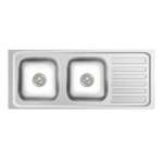 PN 120 MB,MB/C อ่างซิงค์แบบ 2 หลุม 1 ที่พัก (แบบฝังเคาน์เตอร์) รุ่น PN Series 0