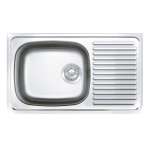 SKS 075 MB,MB/C อ่างซิงค์แบบ 1 หลุม 1 ที่พัก (แบบฝังเคาน์เตอร์) รุ่น SKS Seires 0