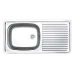 SKS 100 MA,MA/C อ่างซิงค์แบบ 1 หลุม 1 ที่พัก (แบบฝังเคาน์เตอร์) รุ่น SKS Seires 0