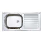 SKA9 100 MA,MA/C อ่างซิงค์แบบ 1 หลุม 1 ที่พัก (แบบฝังเคาน์เตอร์) รุ่น SKA9 Seires 0