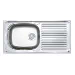 SKA9 100 MB,MB/C อ่างซิงค์แบบ 1 หลุม 1 ที่พัก (แบบฝังเคาน์เตอร์) รุ่น SKA9 Seires 0