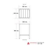 AV-T 055 ขาซิงค์สเตนเลส (สำหรับซิงค์ AV 055)