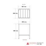 AV-T 060 ขาซิงค์สเตนเลส (สำหรับซิงค์ AV 060)