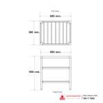 RA-T 7060 ขาซิงค์สเตนเลส (สำหรับซิงค์ AV 7060)