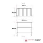 AV-TW 100 ขาซิงค์สเตนเลส 2 ชั้น (สำหรับซิงค์ AV 100)