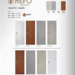 บานประตู UPVC รุ่น REVO สำหรับใช้ภายนอกและภายใน ผิวเสี้ยนไม้ แบบลูกฟัก Polywood*คลิกดูรายละเอียดเพิ่มเติม