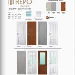 ประตู UPVC รุ่น REVO สำหรับใช้ภายนอกและภายใน ผิวเสี้ยนไม้ แบบเกล็ดและกระจก Polywood *คลิกดูรายละเอียดเพิ่มเติม