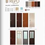 ประตู UPVC รุ่น REVO ลายไม้ สำหรับใช้ภายใน แบบเกล็ดและกระจก Polywood *คลิกดูรายละเอียดเพิ่มเติม 0