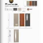 ประตู PVC รุ่น M-Series แบบเซาะร่อง เกล็ด-กระจก สำหรับห้องน้ำ Polywood *คลิกดูรายละเอียดเพิ่มเติม 0