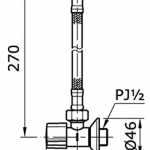 TX277S วาล์วเปิด-ปิดน้ำ พร้อมสายน้ำดี