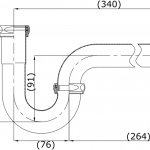 TS303AX(HM) ท่อน้ำทิ้งสำหรับอ่างล้างหน้า 