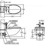 CWT708 โถสุขภัณฑ์แขวนผนัง (สำหรับฟลัชวาล์ว) ระบบชำระล้าง Siphon-Jet ใช้น้ำ 6 ลิตร 