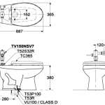 CWT705 โถสุขภัณฑ์ ระบบชำระล้าง Siphon-Jet ใช้น้ำ 6 ลิตร 