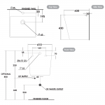 NL-042 : PARICHAT อ่างล้างหน้าแบบแขวนผนัง ทรงเหลี่ยม*คลิกดูรายละเอียดเพิ่มเติม