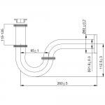 FP-7402-SP ท่อน้ำทิ้งอ่างล้างหน้า P-Trap *คลิกดูรายละเอียดเพิ่มเติม